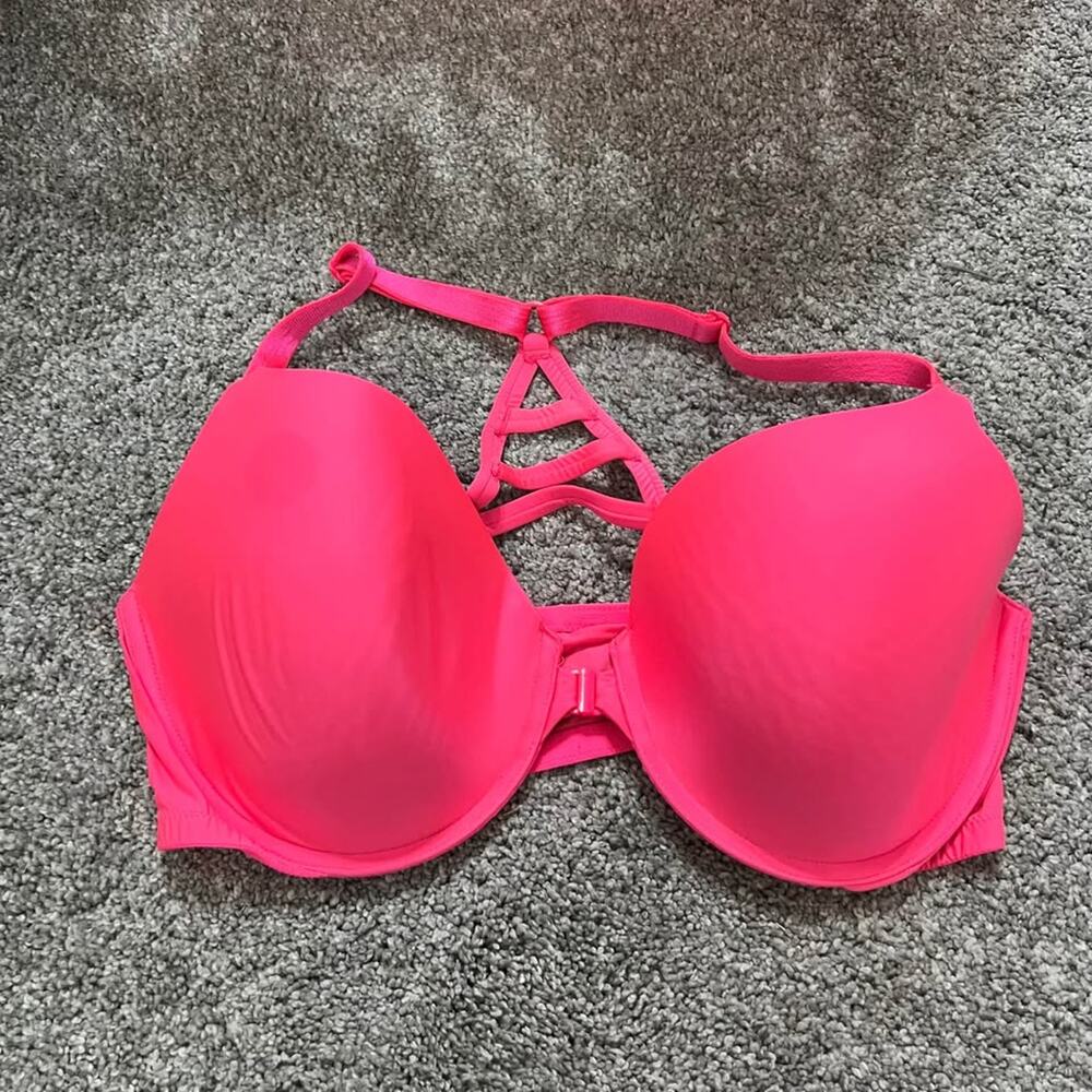 Victoria’s Secret PINK Bright Pink Lined Perfect Coverage Bra 38D